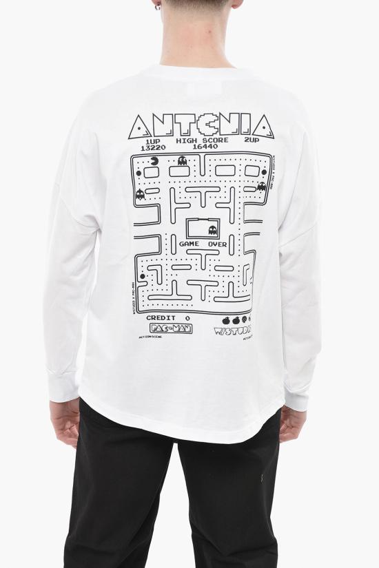  W/Studio 긴팔 티셔츠 LONGSLEEVE PRINT BLACK BASE WHITE White - OTHER BRANDS
