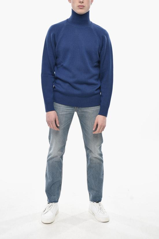  파올로페코라 터틀넥 24IC1M0A052F0096677 Blue - PAOLO PECORA