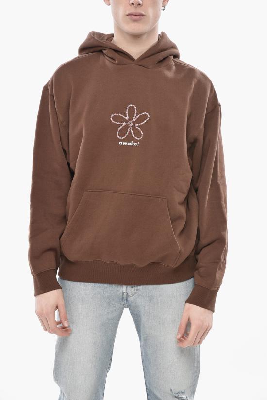  어웨이크 NY 후드 티셔츠 AWK FW24 HD302 BROWN Brown