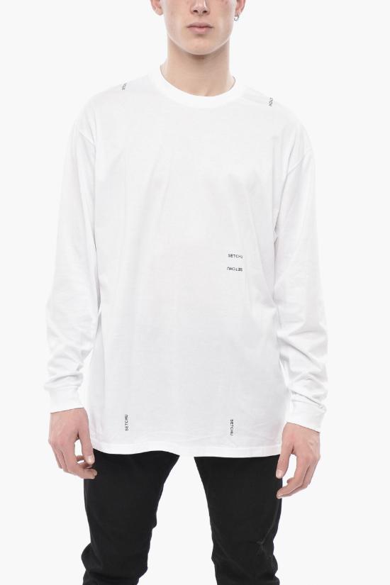  셋추 긴팔 티셔츠 U222T004C001 WHITE White