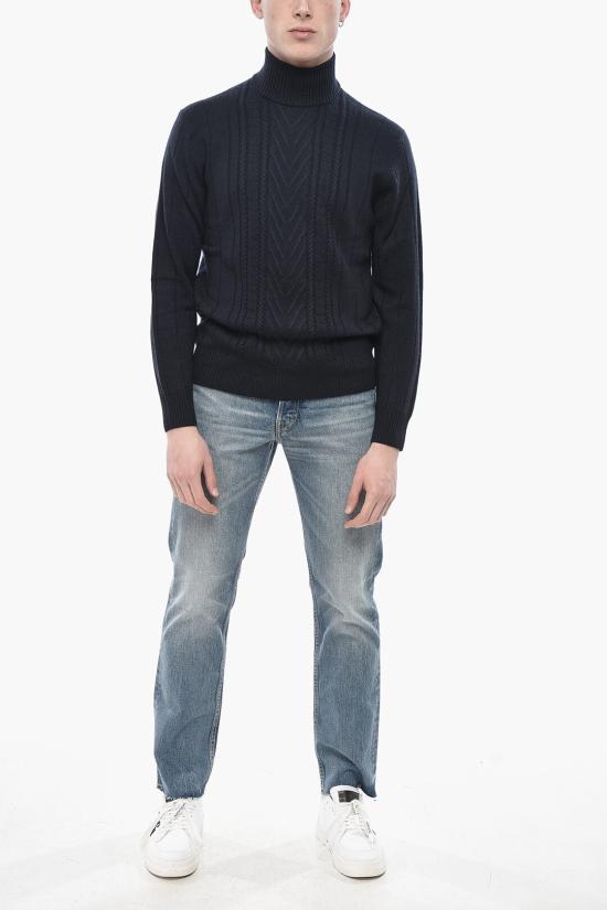  파올로페코라 터틀넥 24IC1M0A047F0096462 Midnight blue - PAOLO PECORA