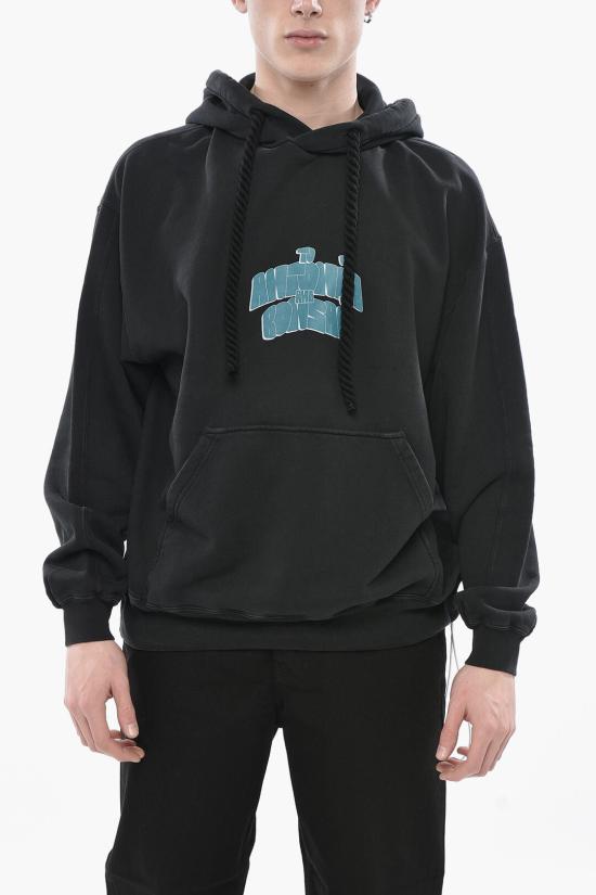  본사이 후드 티셔츠 SW003 ACIDBLACK Black