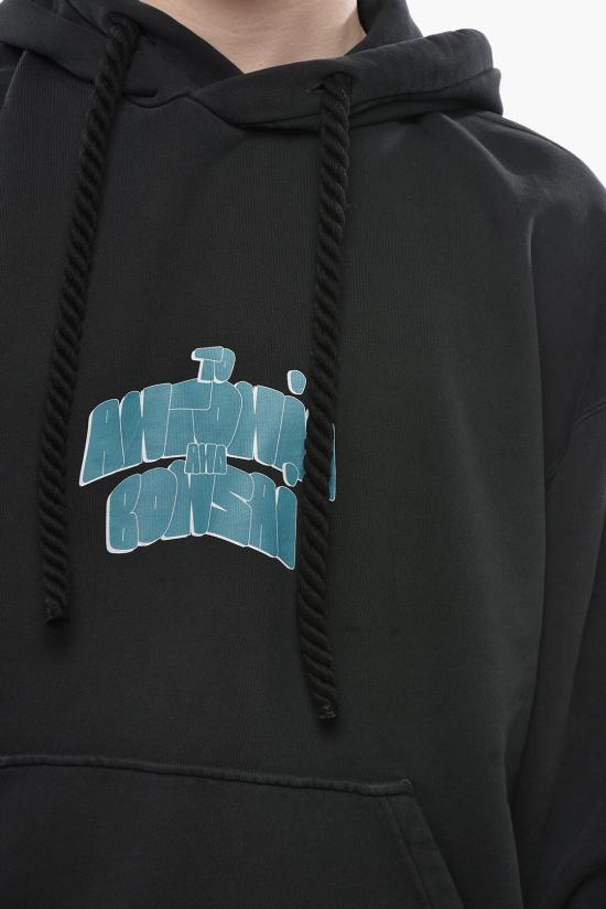  본사이 후드 티셔츠 SW003 ACIDBLACK Black - BONSAI