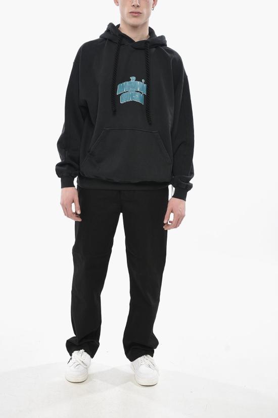  본사이 후드 티셔츠 SW003 ACIDBLACK Black - BONSAI