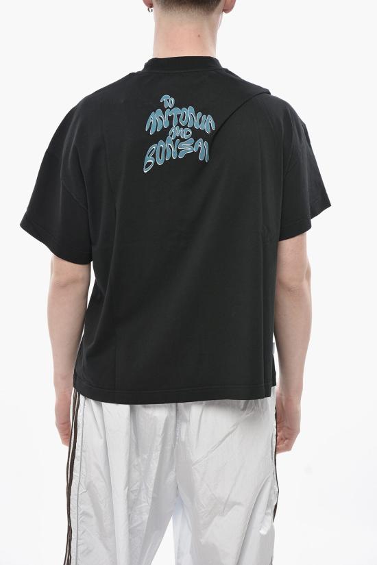  본사이 반팔 티셔츠 TS002 BOLDBLACK Black - BONSAI