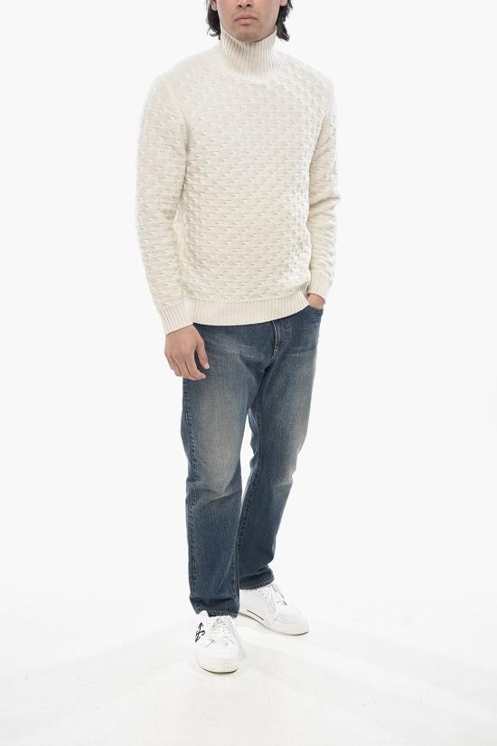  파올로페코라 터틀넥 24IC1M0A043F0021102 White - PAOLO PECORA
