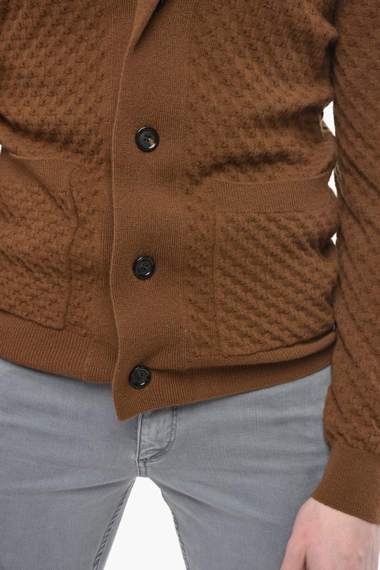  파올로 페코라 가디건 24IC1M0A064F0022262 Brown - PAOLO PECORA