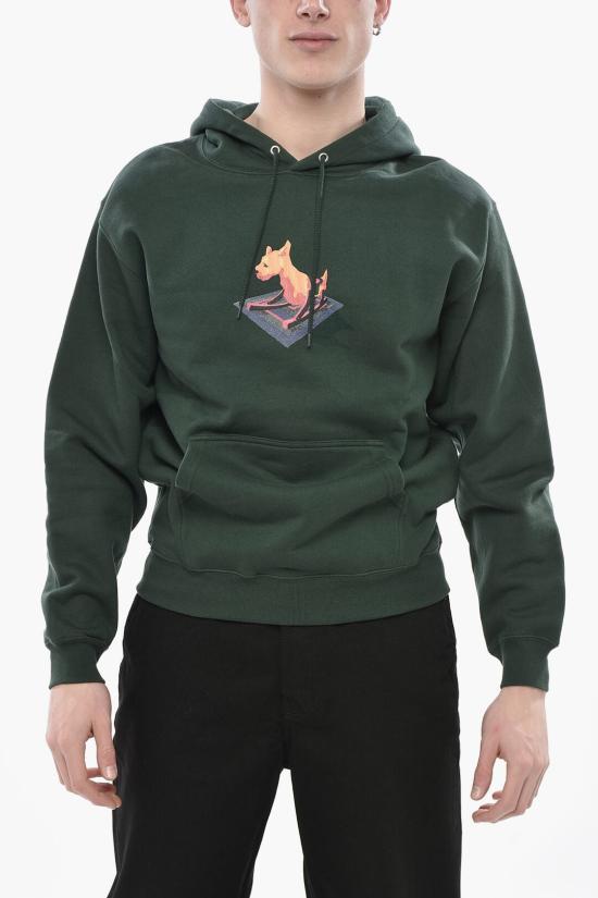  폴라 스케이트 후드 티셔츠 PSC F23 57 DARK GREEN