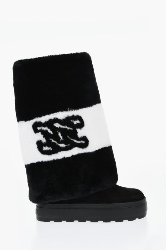  카사데이 부츠 2S350Y081N C2562 9000 Black White - CASADEI