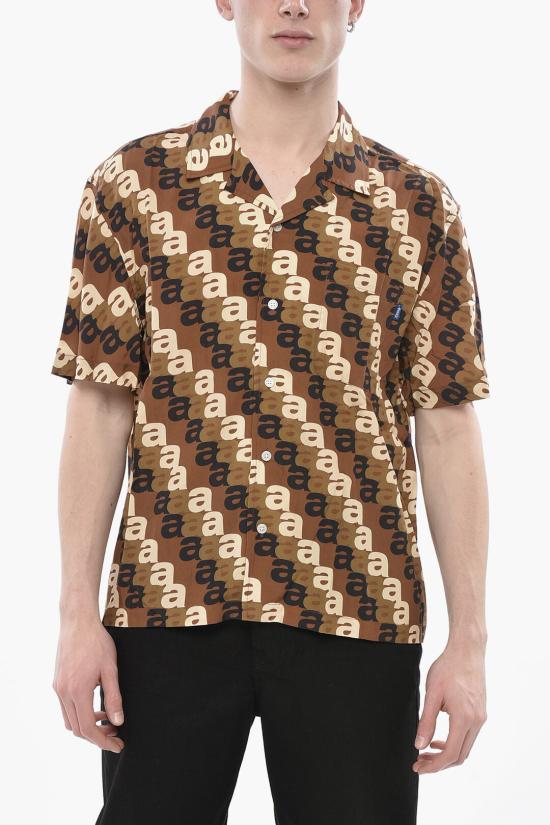  어웨이크 NY 긴팔 셔츠 AWK SP24 TP005 BROWN MULTI Brown