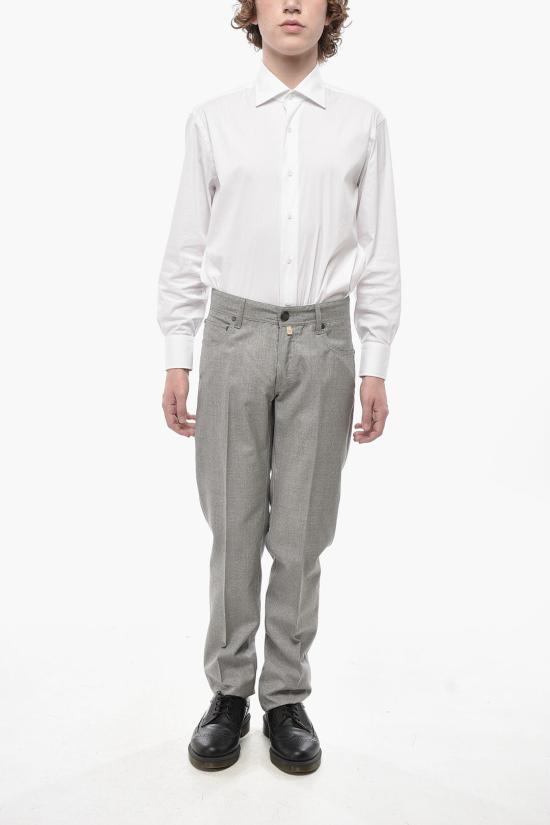  꼬르넬리아니 스트레이트 팬츠 714JW3 3120156 017 Gray - CORNELIANI