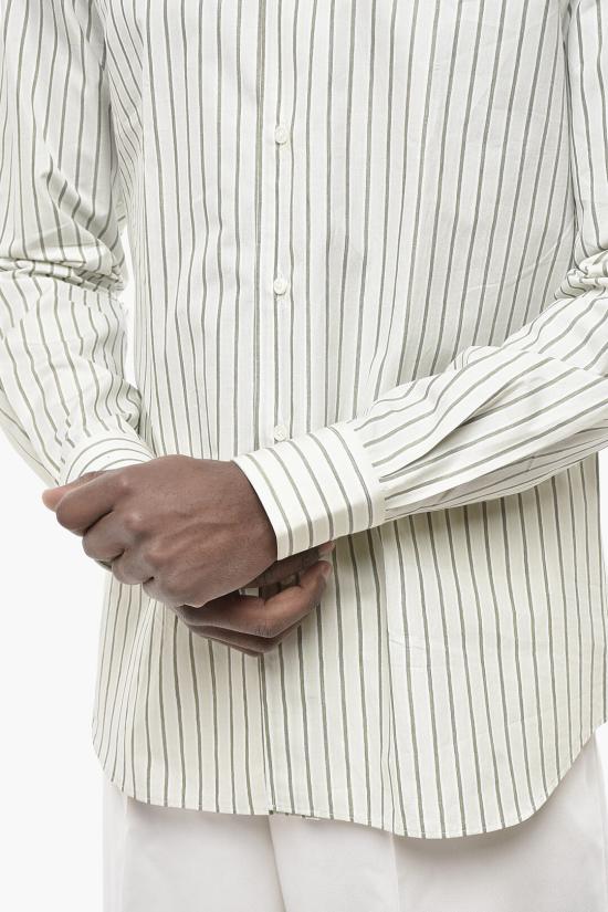  꼬르넬리아니 긴팔 셔츠 84P102 9811344 051 Green - CORNELIANI