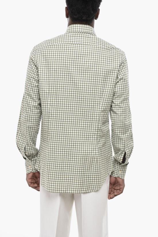  꼬르넬리아니 긴팔 셔츠 84P166 9811572 052 Green - CORNELIANI