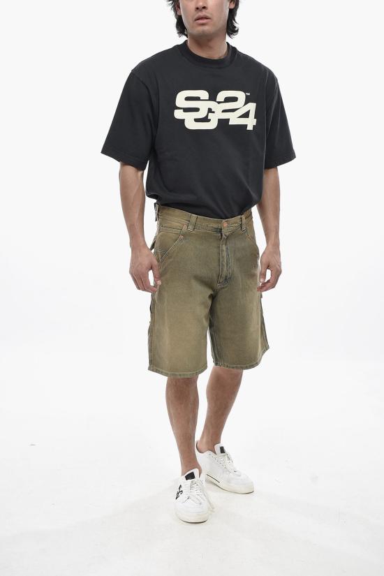  쿨투라 데님 숏팬츠 A057SAND Blue - CULTURA