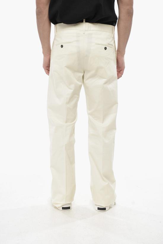  디스퀘어드2 스트레이트 팬츠 S71KB0588 S78499 101 White - DSQUARED2