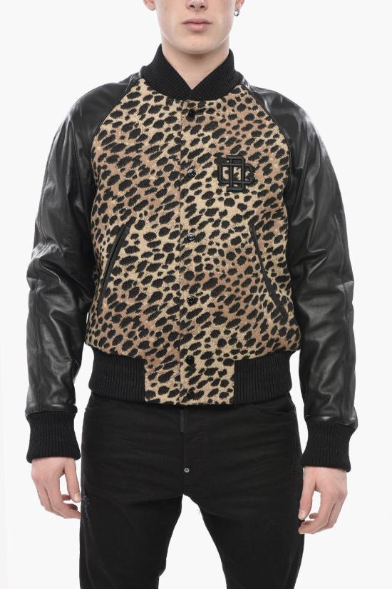  디스퀘어드2 봄버 자켓 S74AM1416 S78225 001F Beige Nero