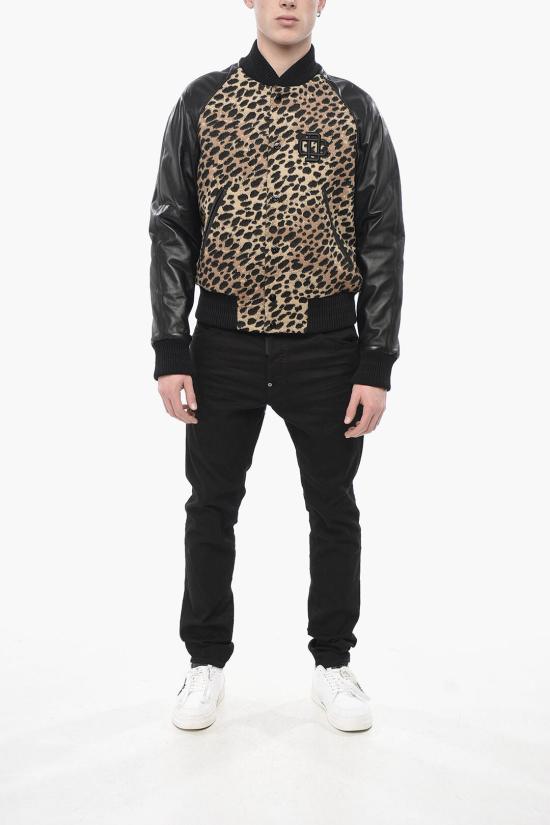  디스퀘어드2 봄버 자켓 S74AM1416 S78225 001F Beige Nero - DSQUARED2