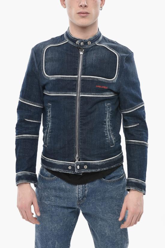  디스퀘어드2 데님 자켓 S71AN0536 S30664 470 Blue