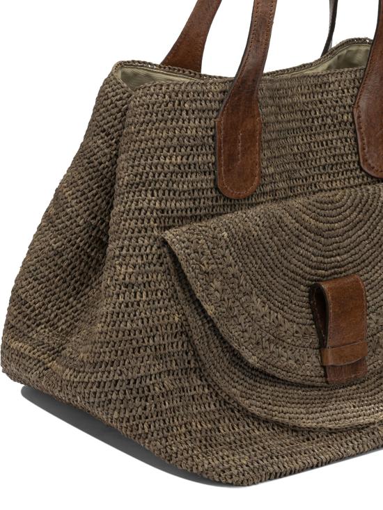 26SS 이벨리브 토트백 LAZA IIDARK TEA Brown - IBELIV