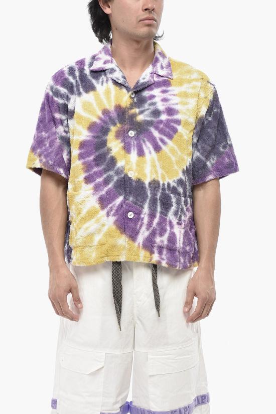  사우스투웨스트에잇 긴팔 셔츠 OT515B YELLOW PURPLE Violet