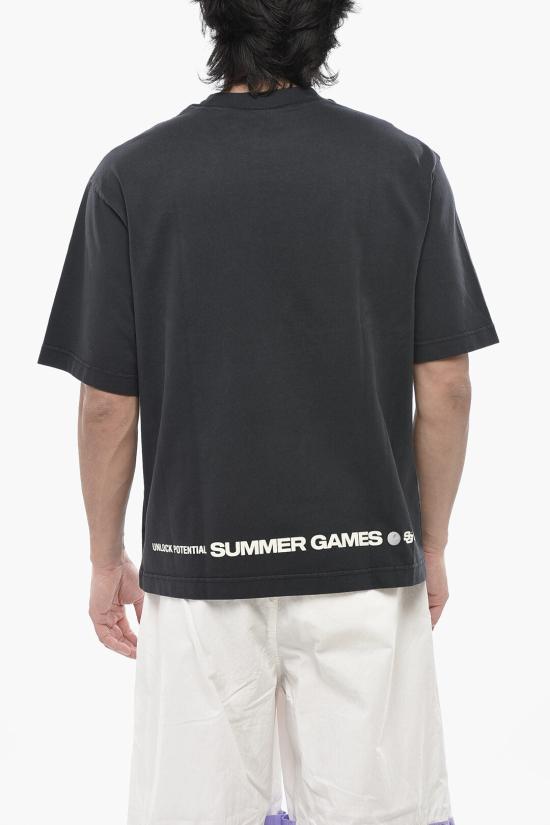  썸머 게임 반팔 티셔츠 SG2410101JETBLACK Black - SUMMER GAMES