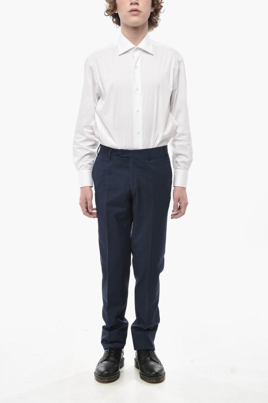  꼬르넬리아니 스트레이트 팬츠 775279 6287325 001 Blue - CORNELIANI
