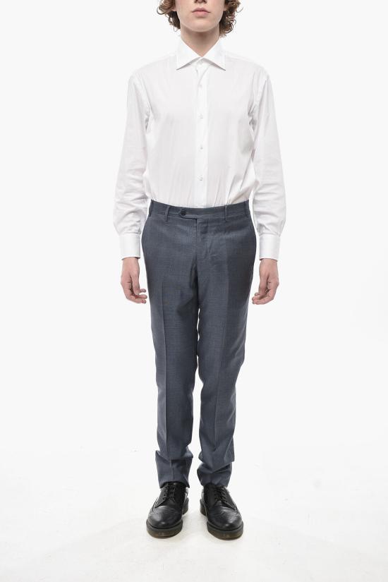  꼬르넬리아니 스트레이트 팬츠 795279 6107229Z010 Blue - CORNELIANI