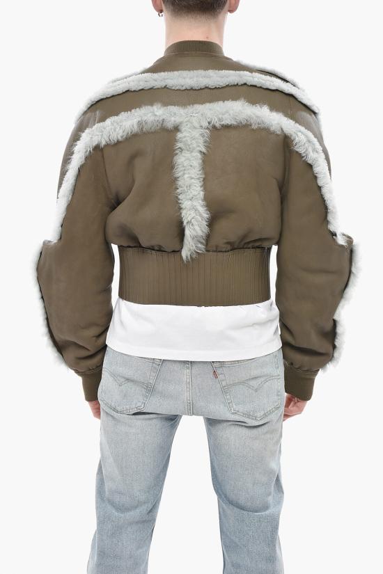  릭 오웬스 가죽 자켓 RU02D6792 LSHMTR 3635 Brown - RICK OWENS