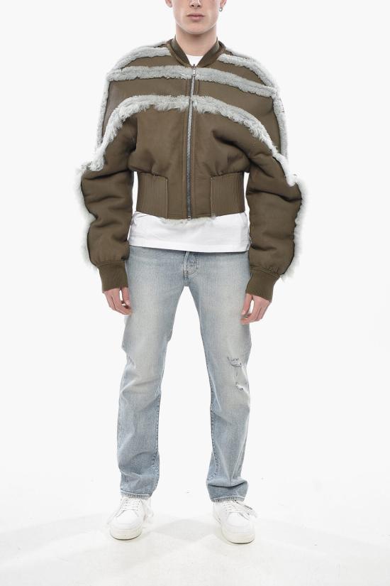  릭 오웬스 가죽 자켓 RU02D6792 LSHMTR 3635 Brown - RICK OWENS