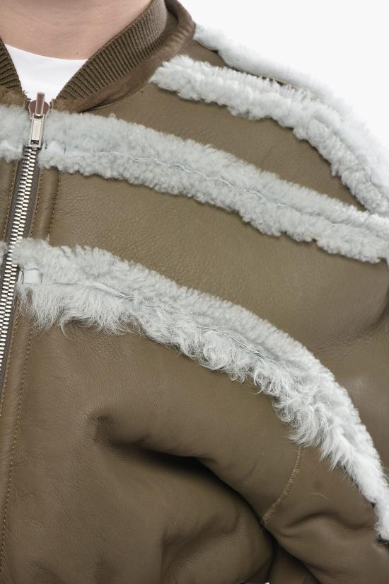  릭 오웬스 가죽 자켓 RU02D6792 LSHMTR 3635 Brown - RICK OWENS