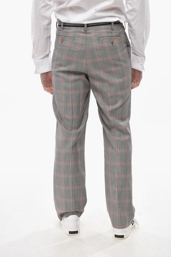  마르니 스트레이트 팬츠 PUMU0110U3 UTWA11 CHR65 Check pattern - MARNI