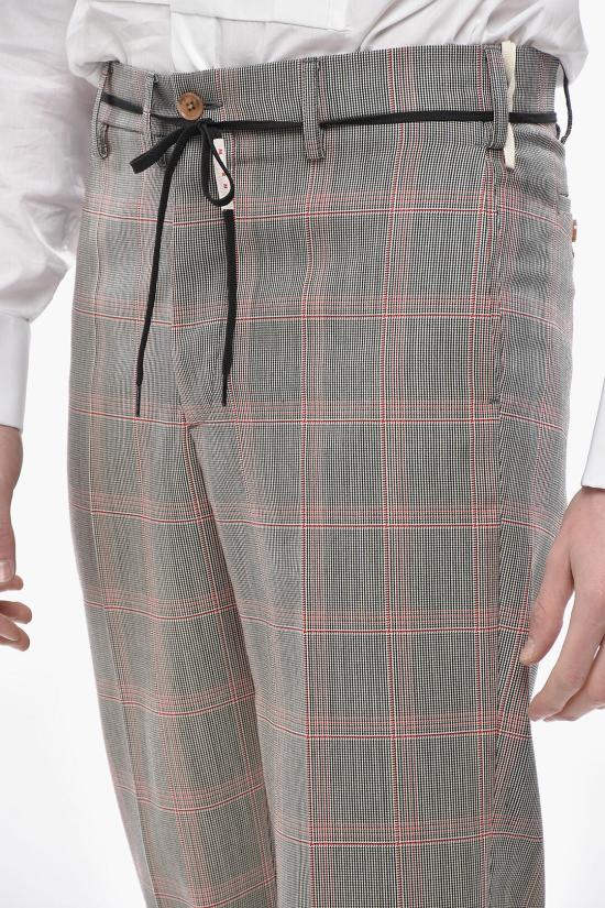  마르니 스트레이트 팬츠 PUMU0110U3 UTWA11 CHR65 Check pattern - MARNI