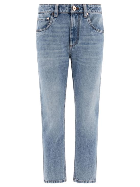 26SS 브루넬로 쿠치넬리 데님 팬츠 MA095P5847C8926 Light blue