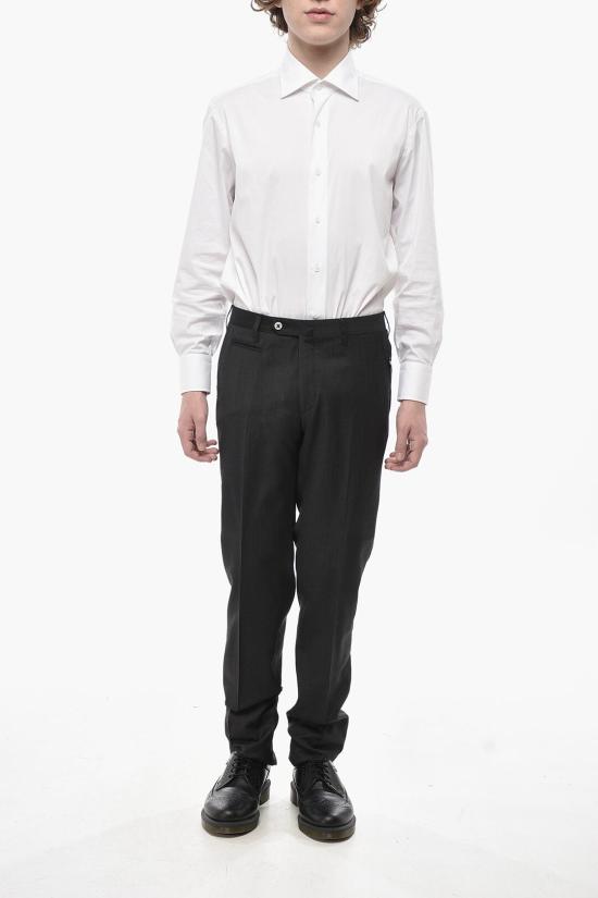  꼬르넬리아니 스트레이트 팬츠 815208 8117397 014 Gray - CORNELIANI