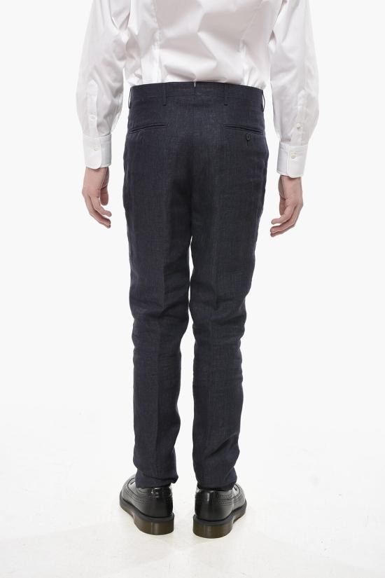  꼬르넬리아니 스트레이트 팬츠 874Z19 1164124 001 Midnight blue - CORNELIANI