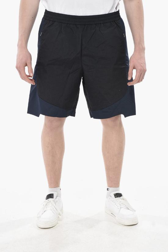  장 뤽 앰브리지 라벨 숏팬츠 JBMW049FA42BLK0007 Blue