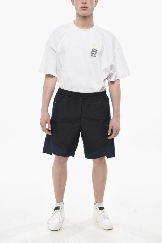  장 뤽 앰브리지 라벨 숏팬츠 JBMW049FA42BLK0007 Blue - J.L-A.L