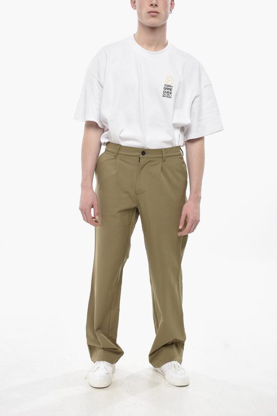  쥐알텐케이 스트레이트 팬츠 SS24GR1A1SCVTIBQ DYNAMICVERDE ITRANA Green - GR10K