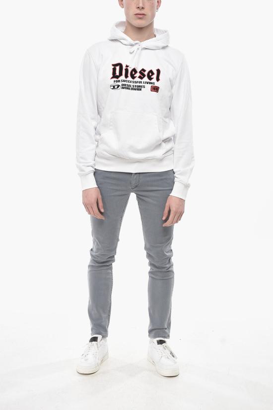  디젤 후드 티셔츠 A15723 0HAYT 100 White - DIESEL