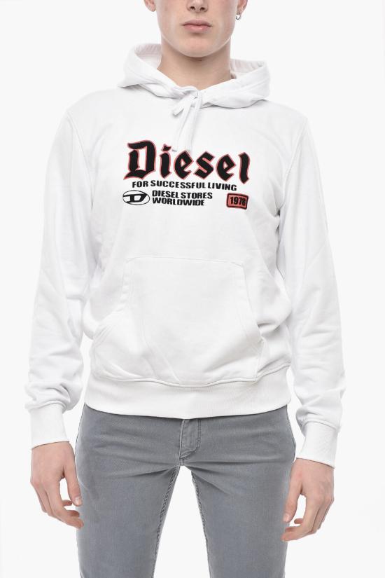  디젤 후드 티셔츠 A15723 0HAYT 100 White