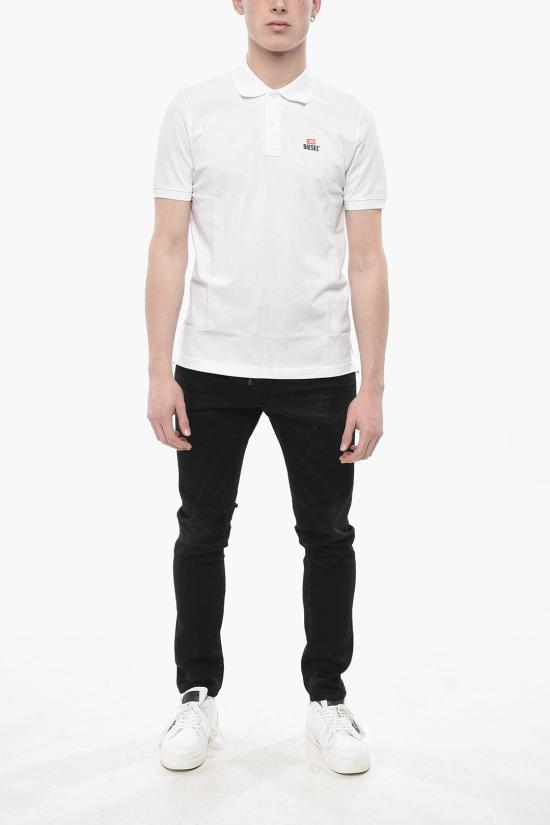  디젤 폴로 티셔츠 A12477 RBAWH 100 White - DIESEL