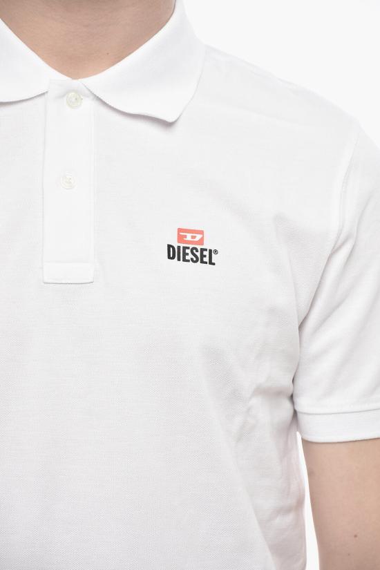  디젤 폴로 티셔츠 A12477 RBAWH 100 White - DIESEL