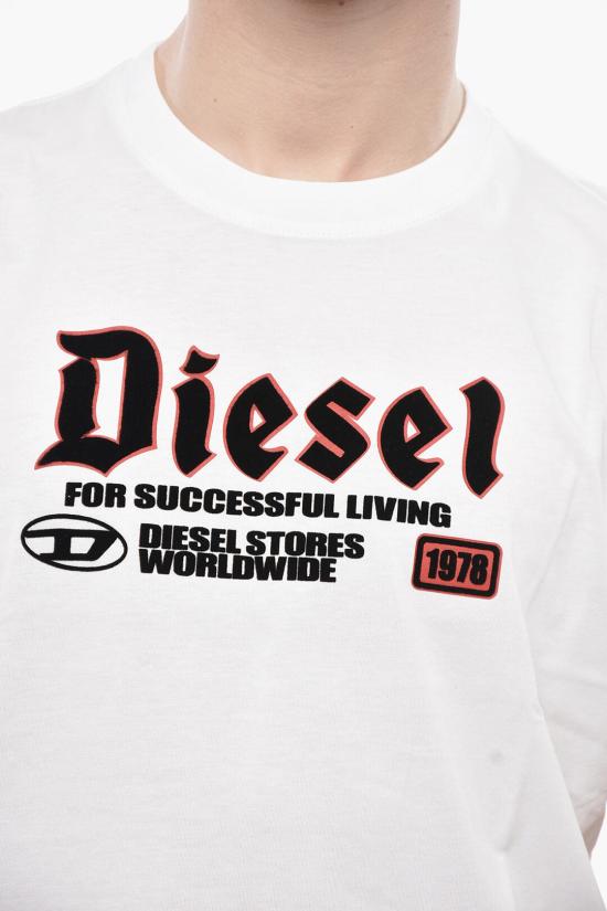  디젤 반팔 티셔츠 A14789 0GRAI 100 White - DIESEL