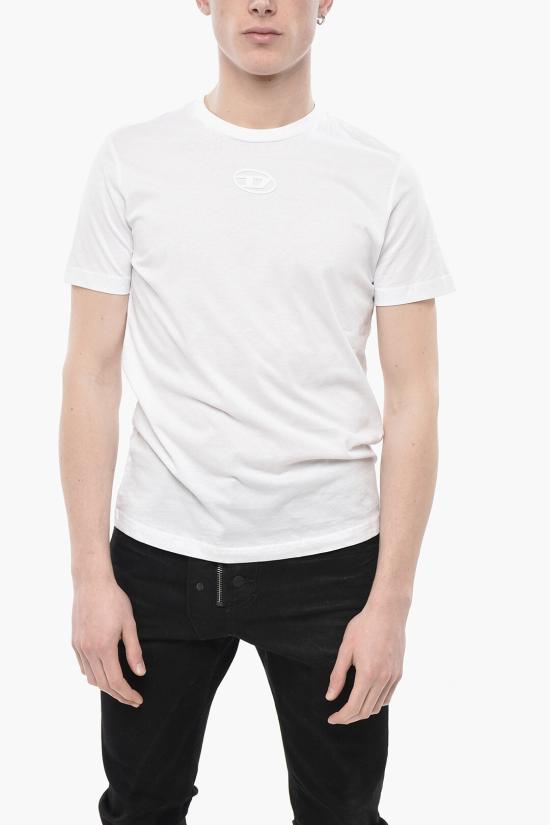  디젤 반팔 티셔츠 A10637 0AAXJ 100 White