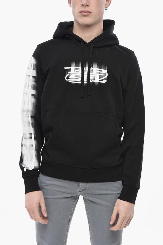  디젤 후드 티셔츠 A12273 0GEAD 9XX Black
