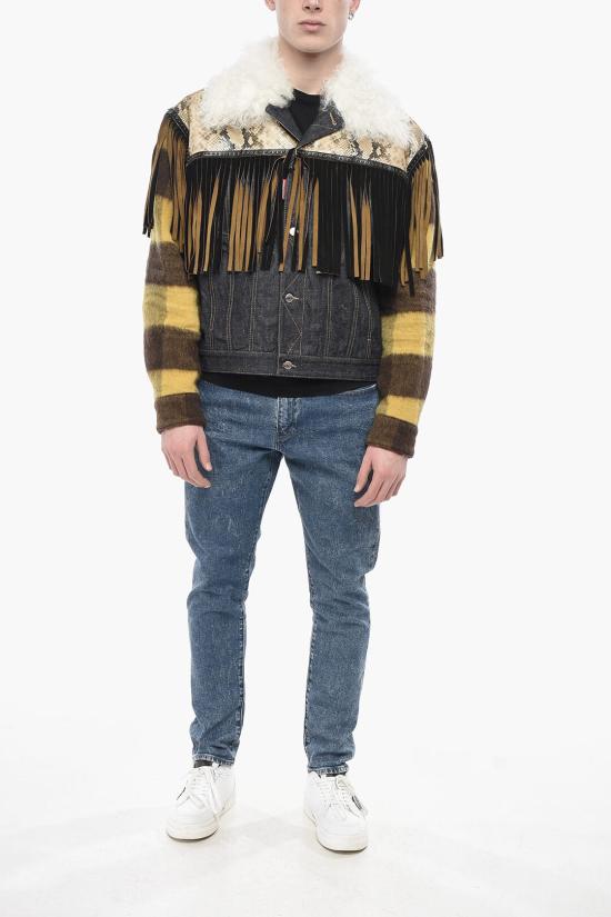  디스퀘어드2 가죽 자켓 S71AN0493 S30485 470 Multicolor - DSQUARED2