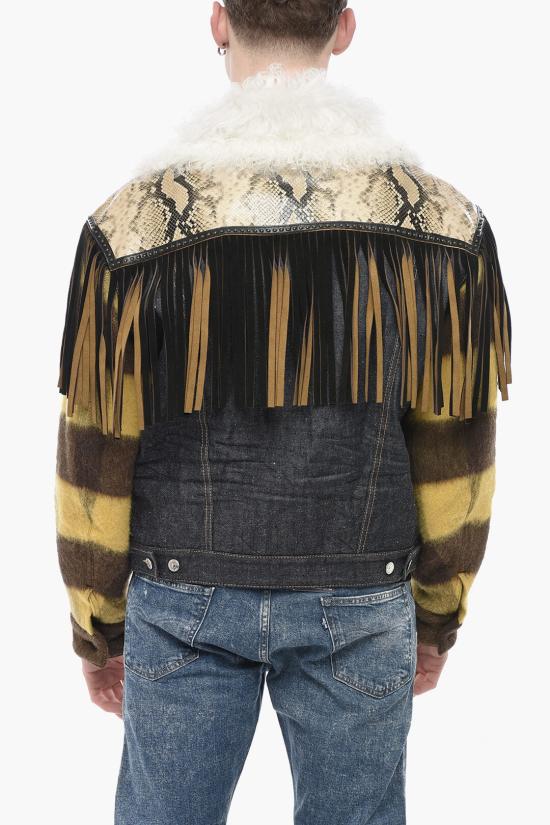  디스퀘어드2 가죽 자켓 S71AN0493 S30485 470 Multicolor - DSQUARED2