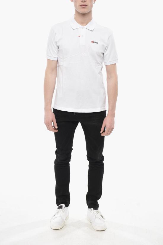  디젤 폴로 티셔츠 A04087 0JMAD 100 White - DIESEL