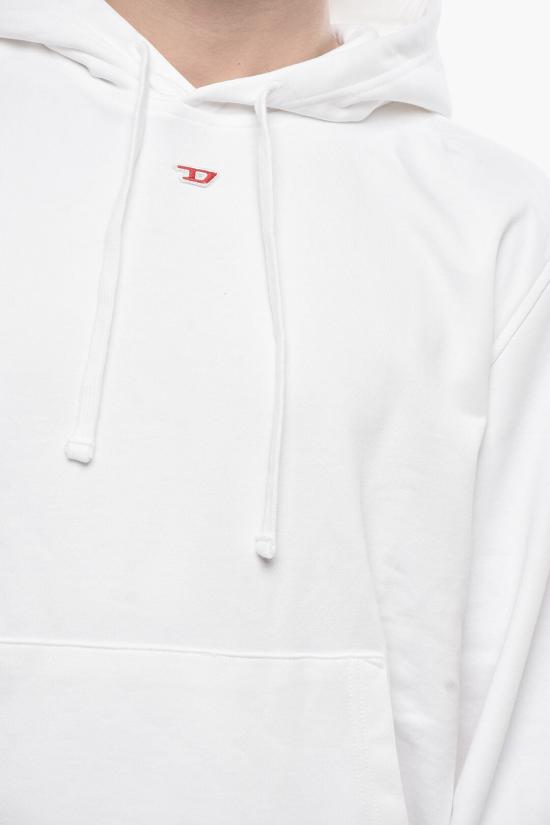  디젤 후드 티셔츠 A04073 0BAWT 100 White - DIESEL