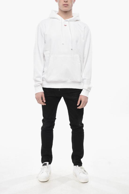  디젤 후드 티셔츠 A04073 0BAWT 100 White - DIESEL
